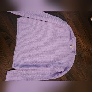 Cat & Jack Purple Fluffy sweater XL 14/16